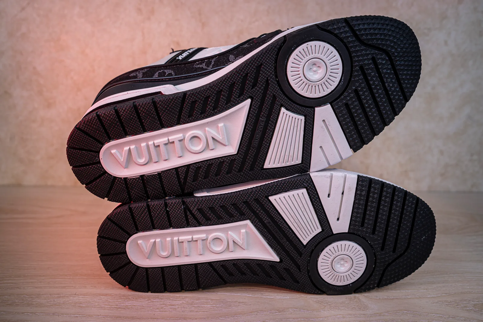 LV Trainer Denim Black & White Sneaker