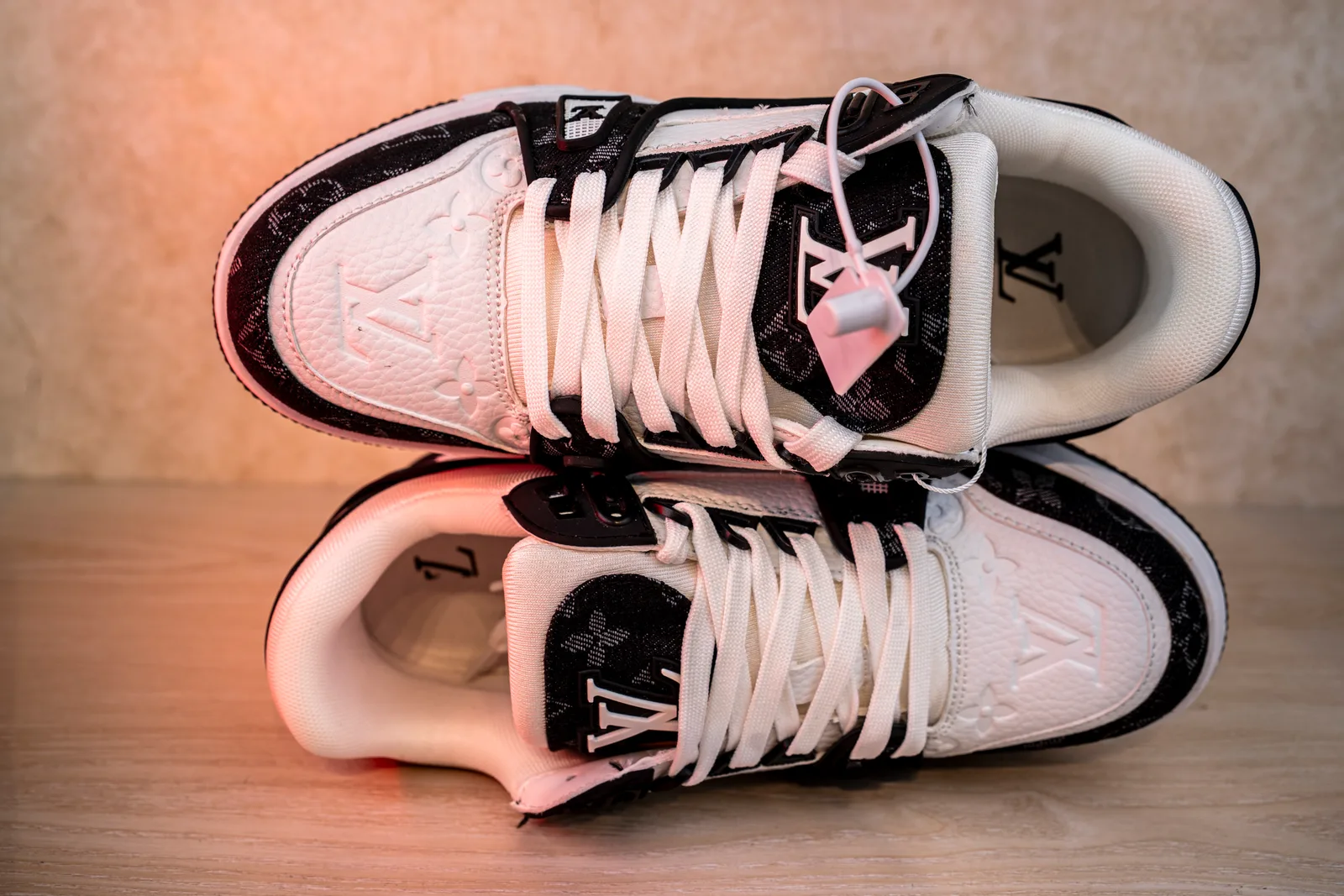 LV Trainer Denim Black & White Sneaker