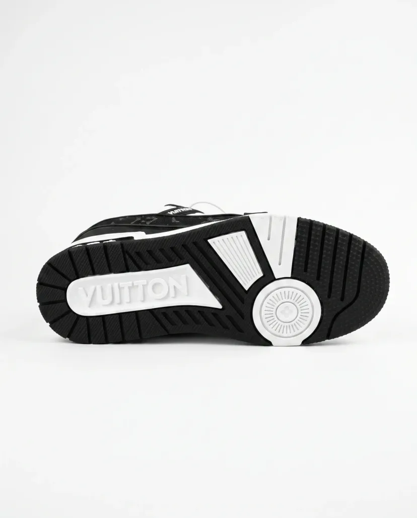 Premium Trainer Sneakers - Black/White