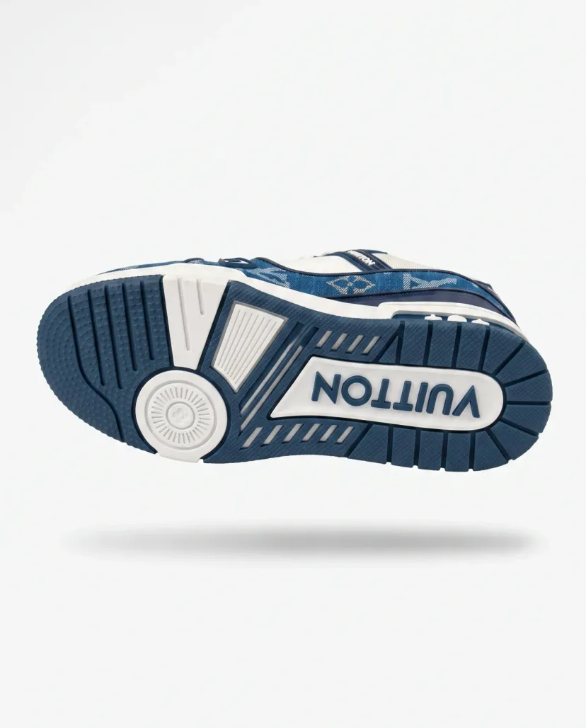 Premium Trainer Sneakers - Blue/White