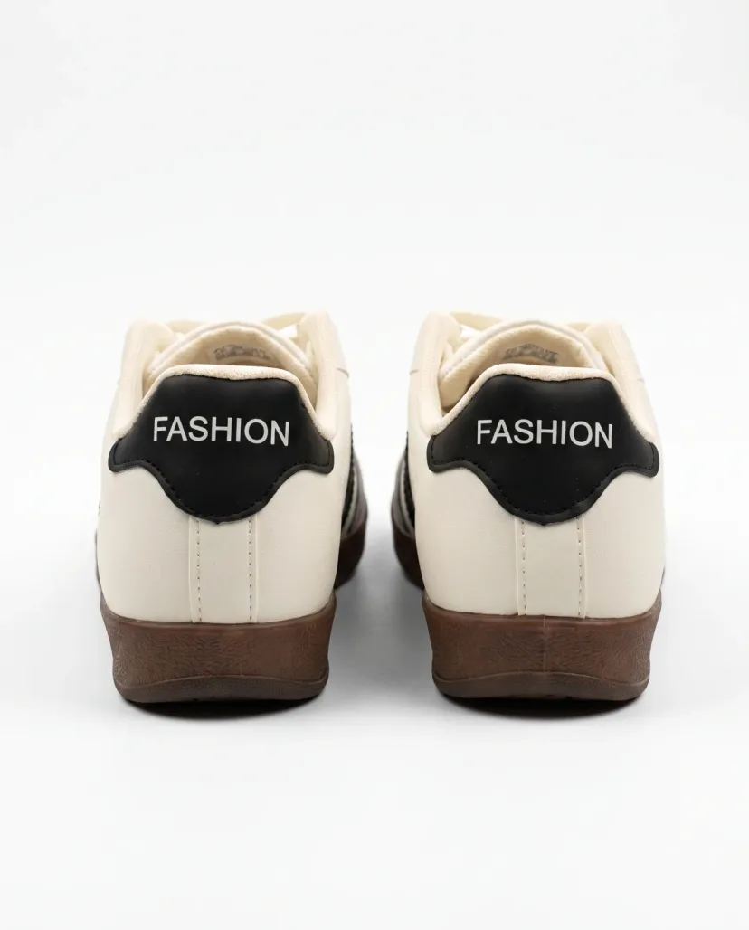 Men's Premium Classic Retro Sneakers - White & Black
