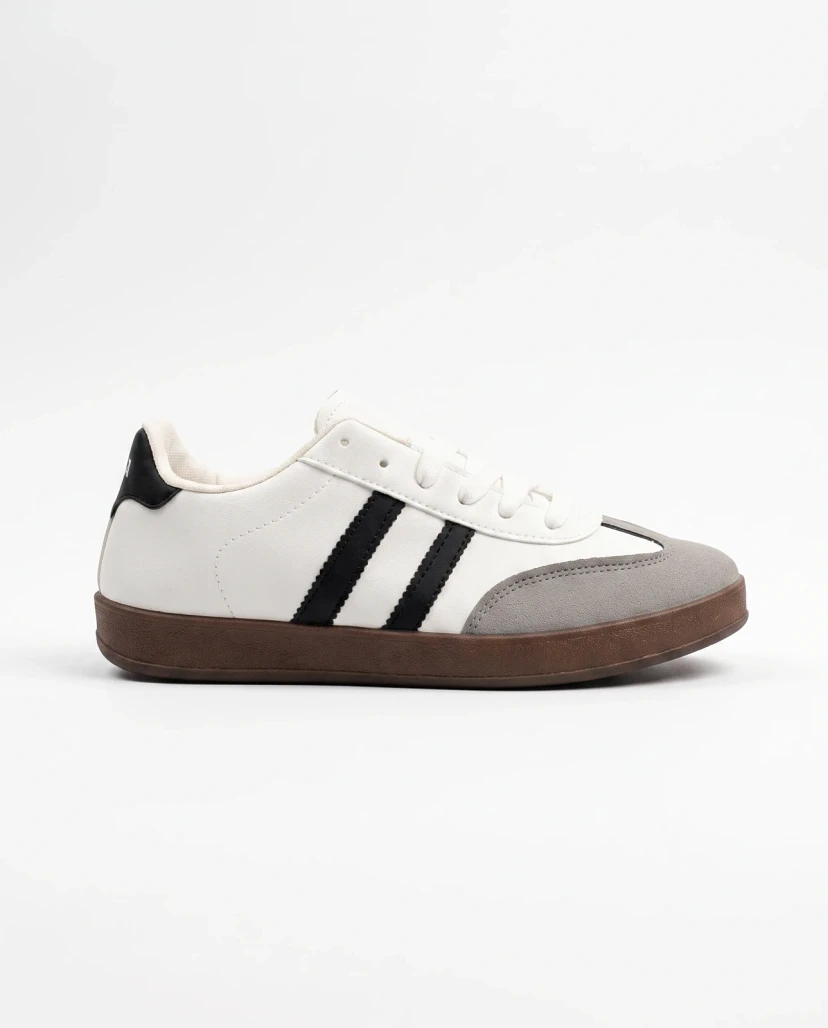 Men's Premium Classic Retro Sneakers - White & Black