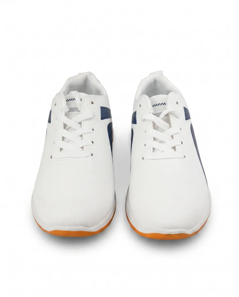 Men's Active Sports Sneakers - White & Blue