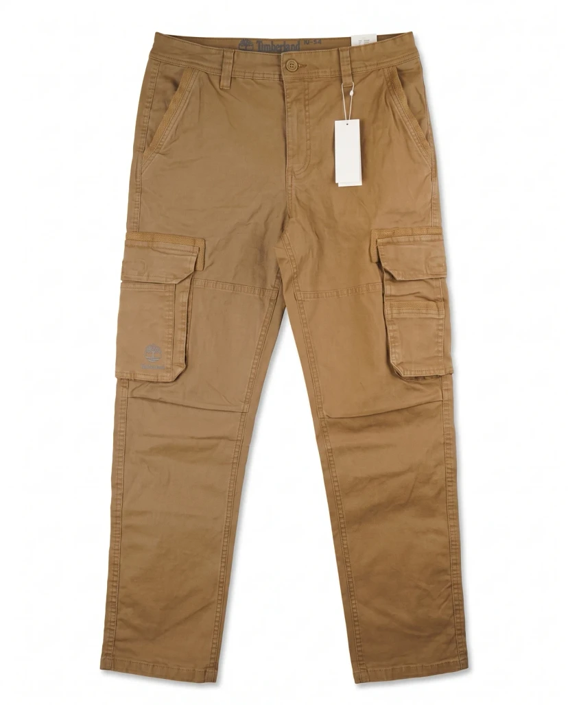 Timberland Men's Premium Classic Cargo Pants - Brown/Tan