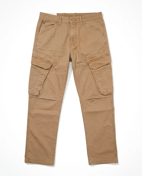 American Eagle Men's Classic Utility Cargo Pants - Brown/Dark Khaki