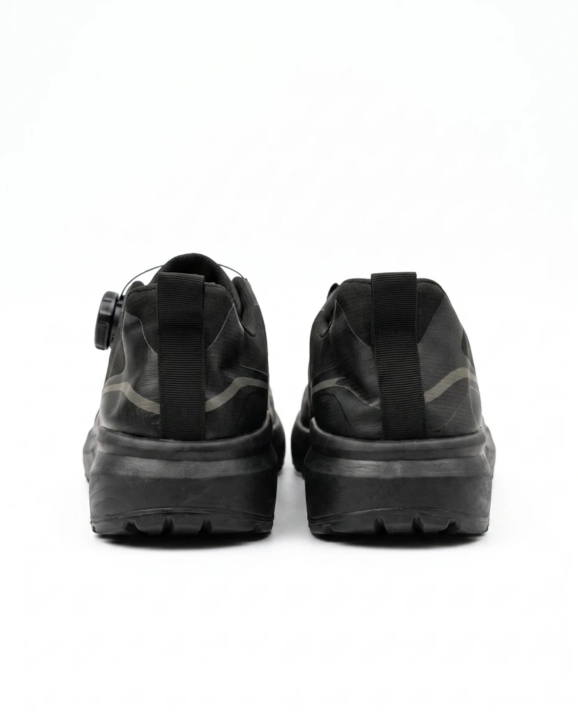 Men's Pro-Active Dial Lace Trail Sneakers Triple Black