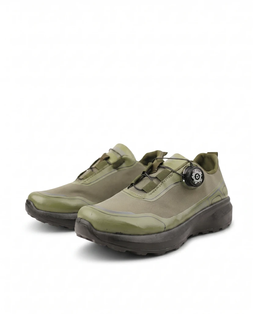 Men's Pro-Active Dial Lace Trail Sneakers - Olive Green