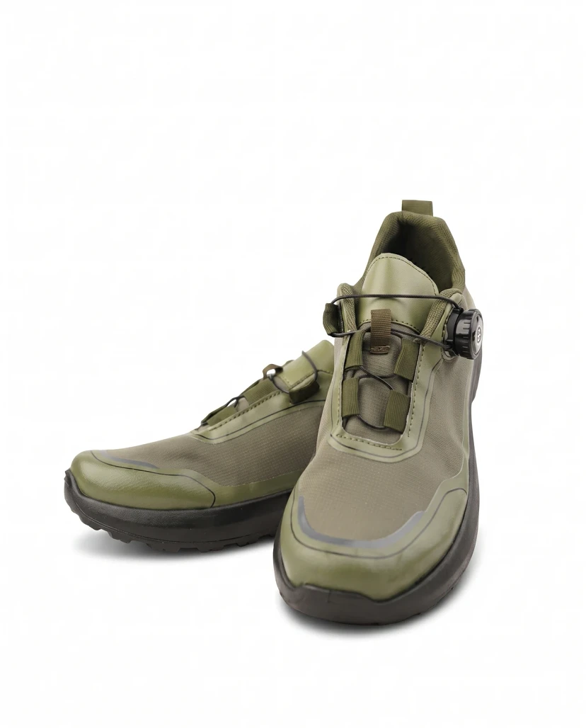 Men's Pro-Active Dial Lace Trail Sneakers - Olive Green