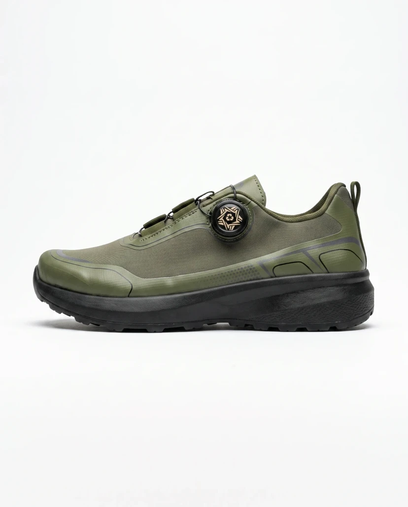 Men's Pro-Active Dial Lace Trail Sneakers - Olive Green