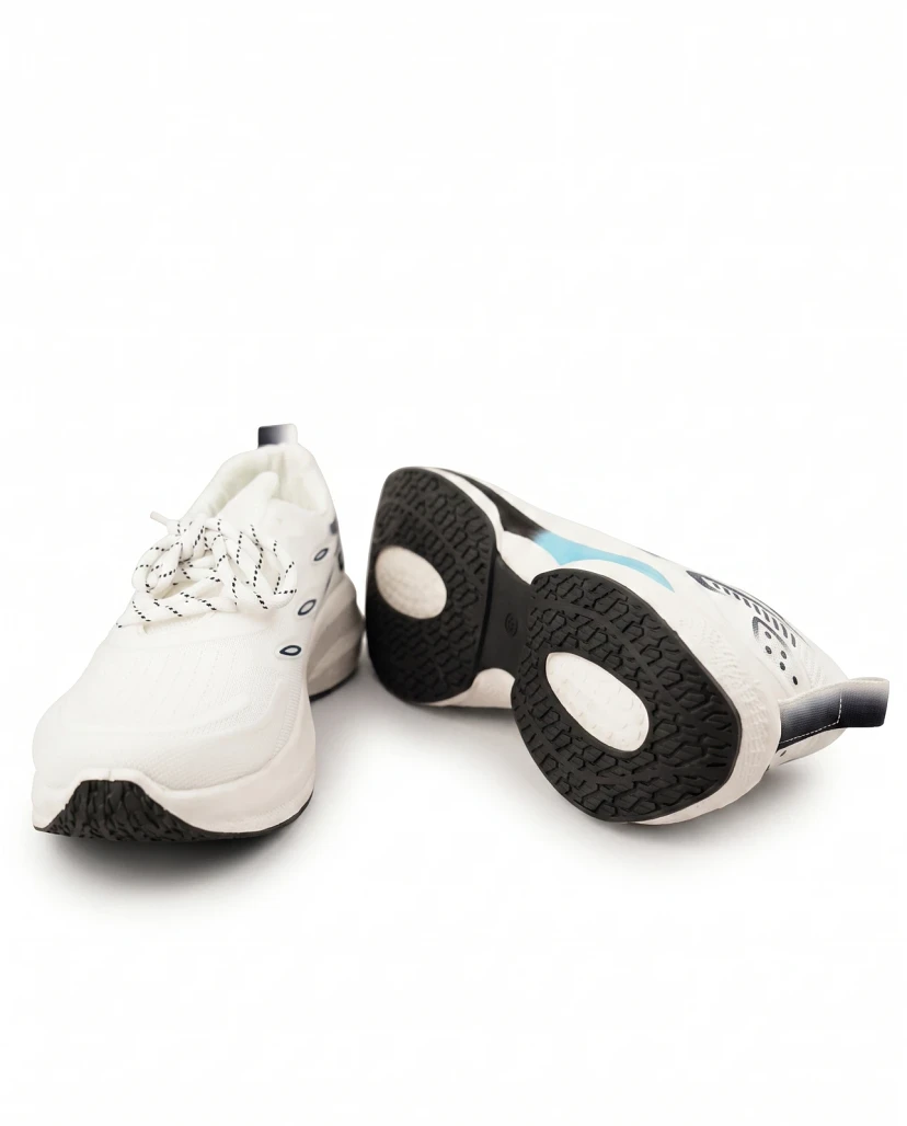 Men's Premium Chunky Active Sneakers White & Blue