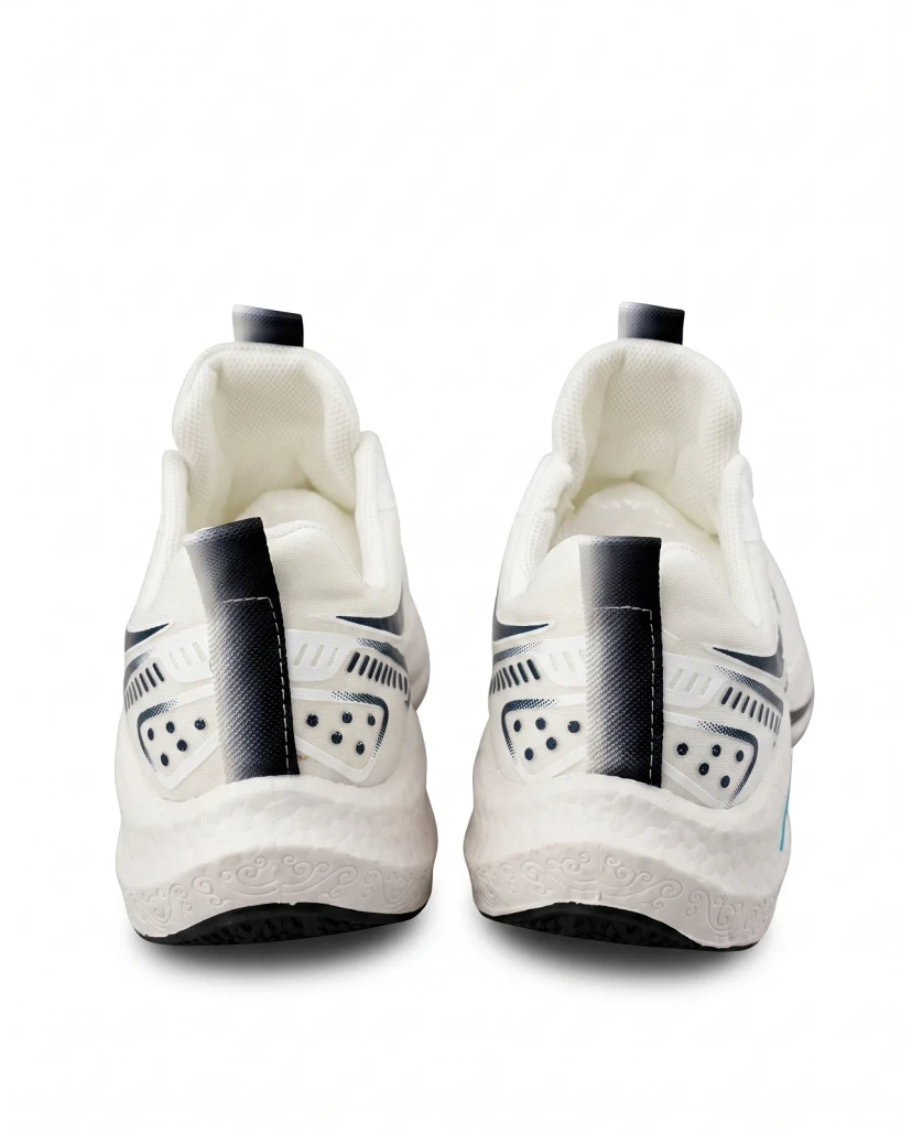 Men's Premium Chunky Active Sneakers White & Blue