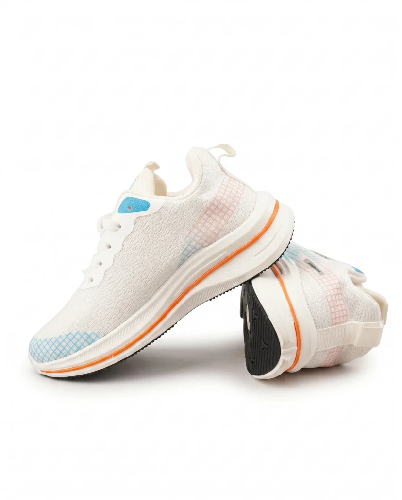 Men's 160X Pro Elite Running Sneakers - White & Orange