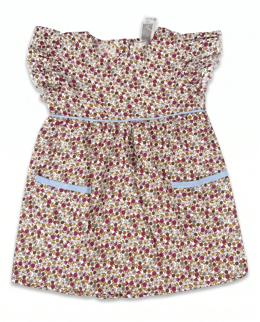Girls' Cute Ditsy Floral Ruffle Dress - Multi-Color